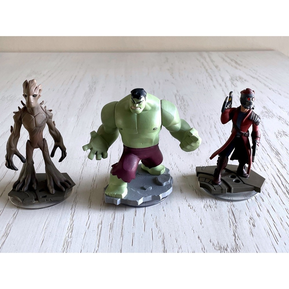 Disney Infinity Figure Lot 16pc Marvel Avengers Guardians Mickey Alice NoDupes